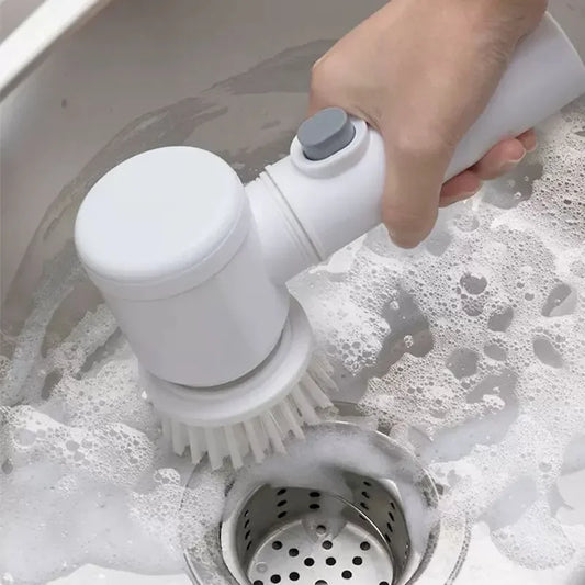 Brosse Électrique Sans Fil Multifonction – Cuisine, Salle de Bain & Vitres