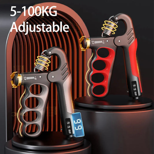 Renforceur de Poignée Réglable 5-150kg – Exerciseur de Doigts & Avant-Bras, Compteur Mécanique